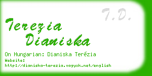 terezia dianiska business card