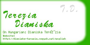 terezia dianiska business card
